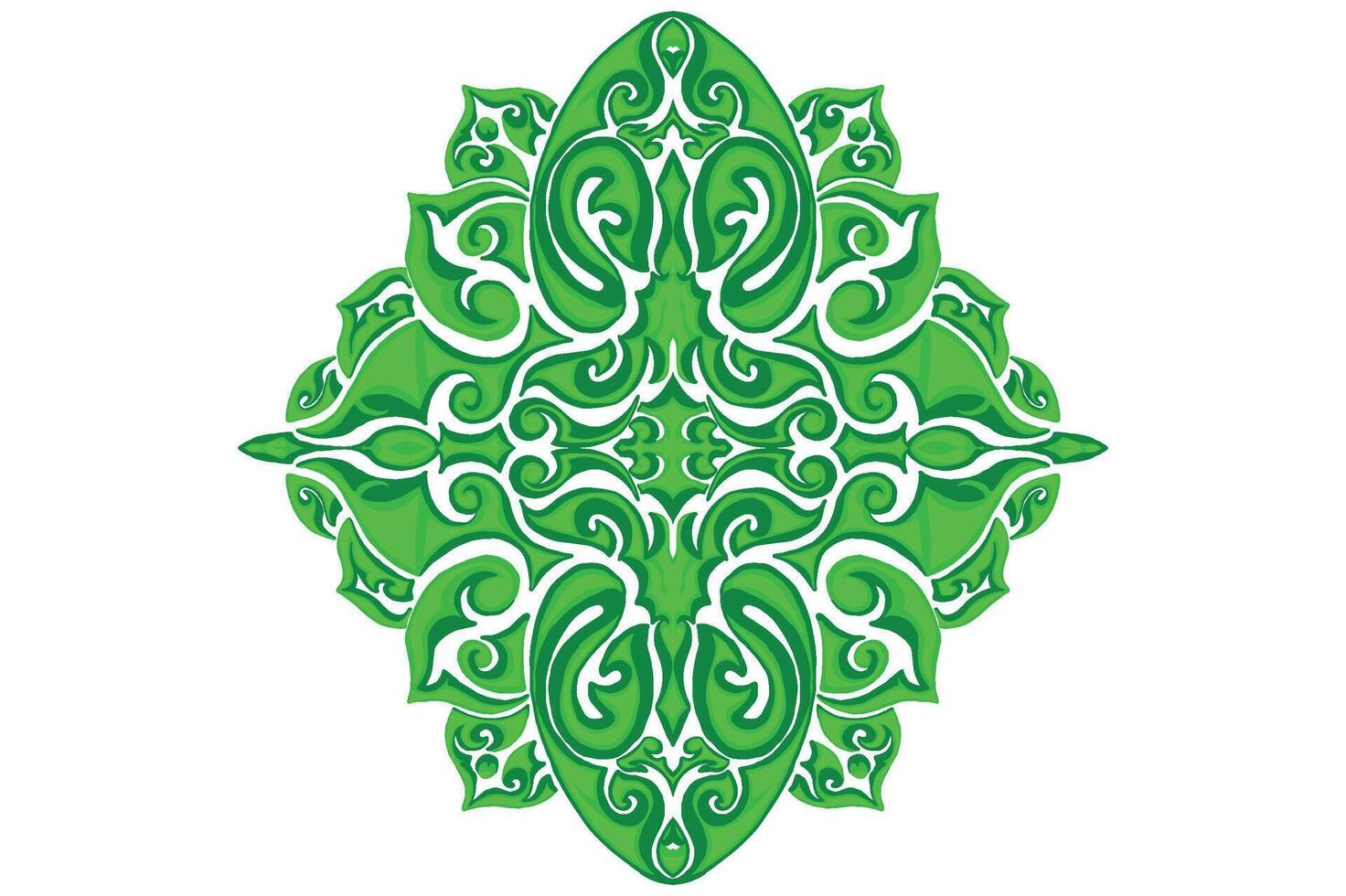 verde ornamento marco frontera vector diseño para decoración