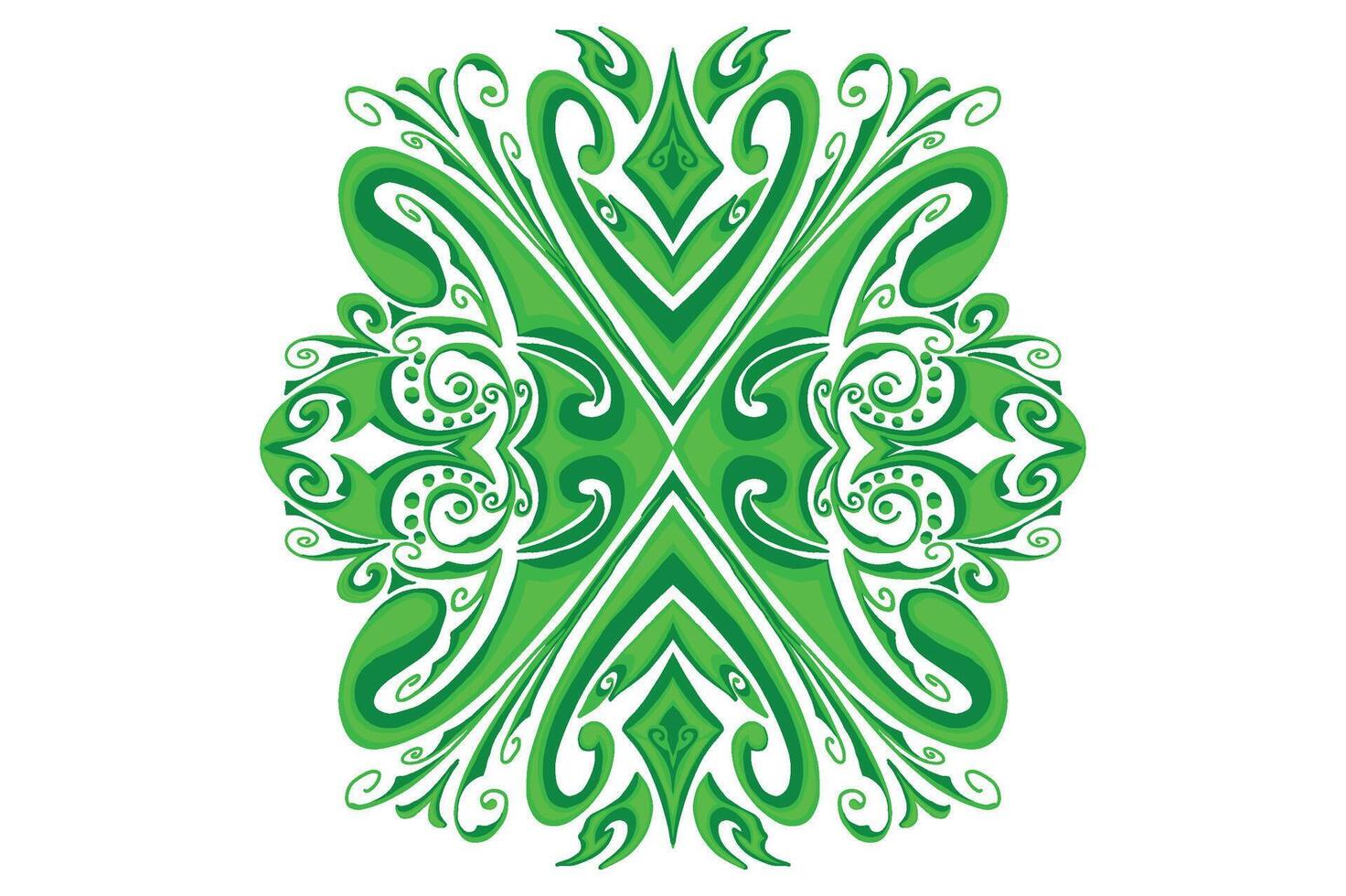 verde ornamento marco frontera vector diseño para decoración