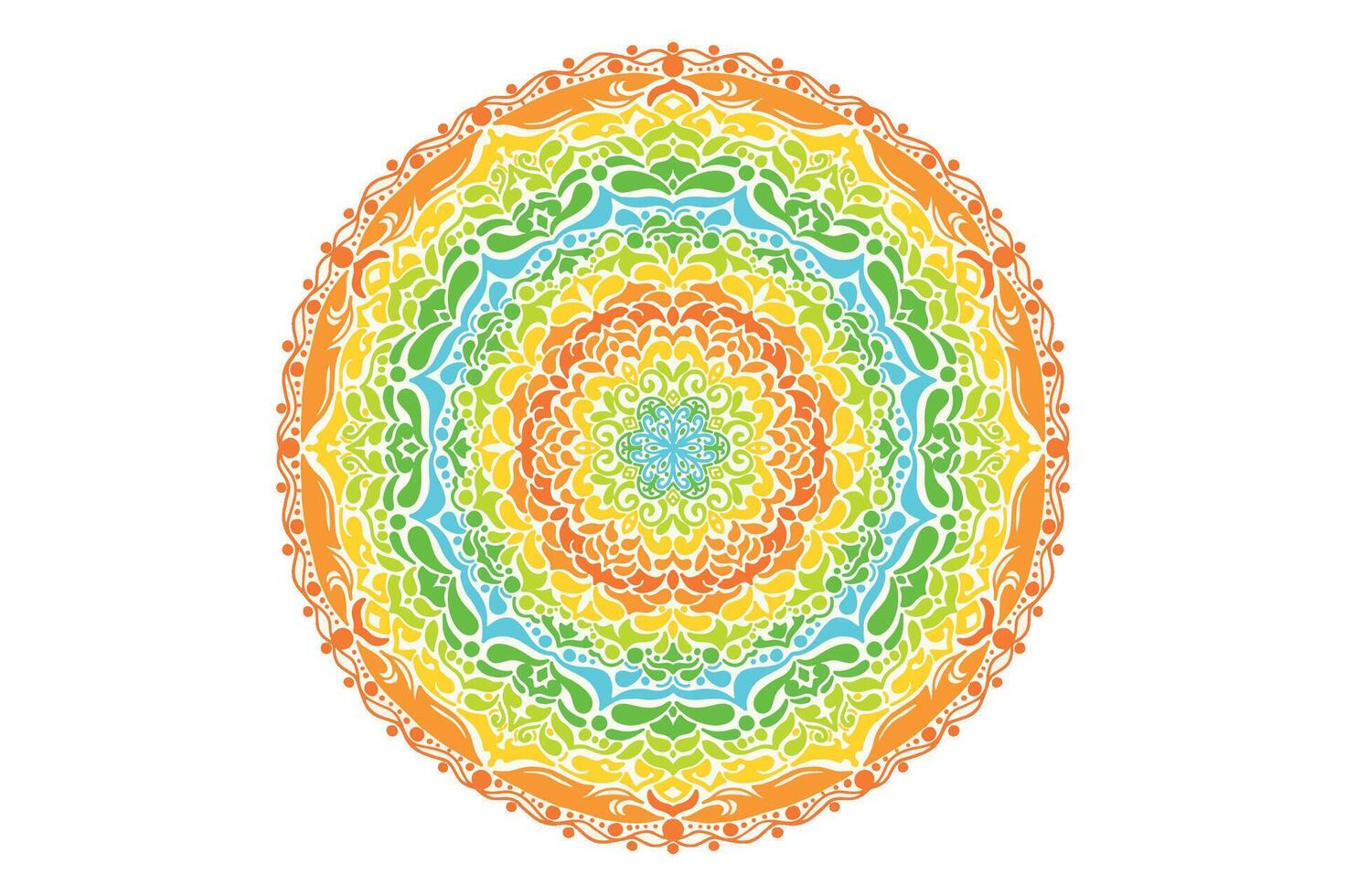 vistoso mandala ornamento vector