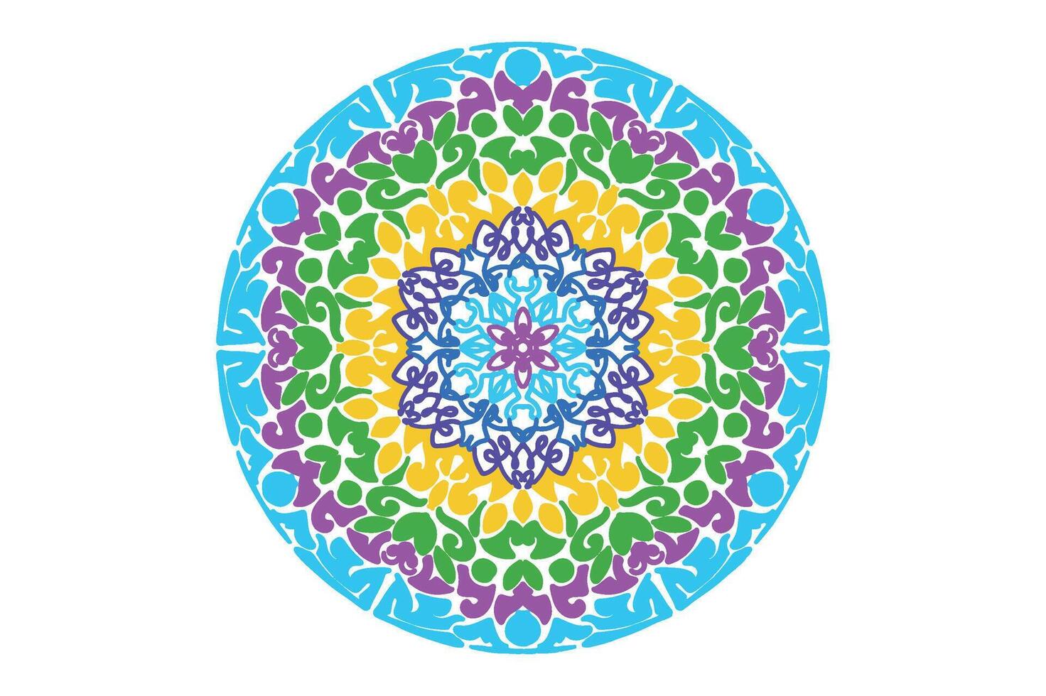 vistoso mandala ornamento vector