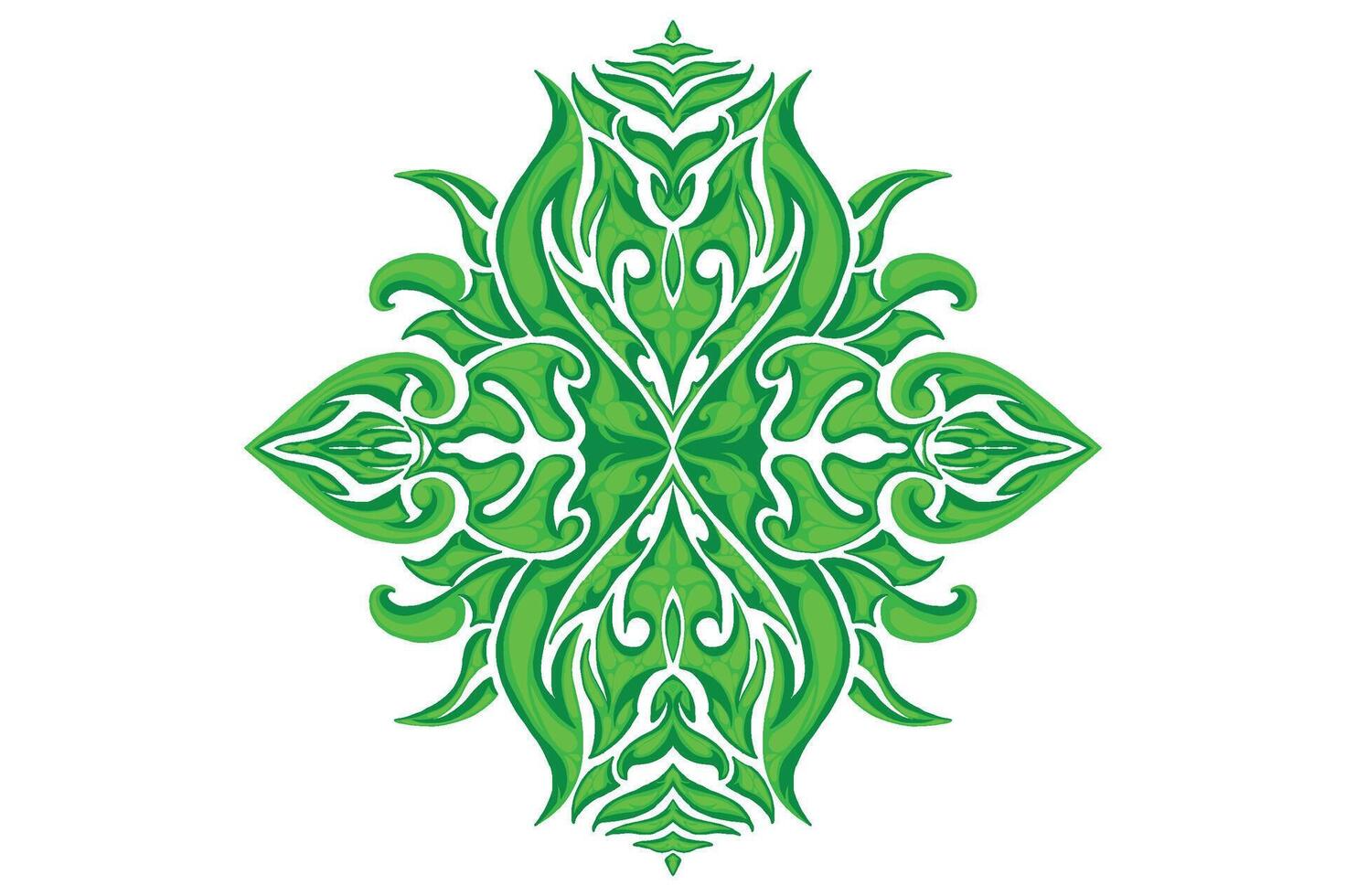 Green Ornament Frame Border Vector Design For Decoration