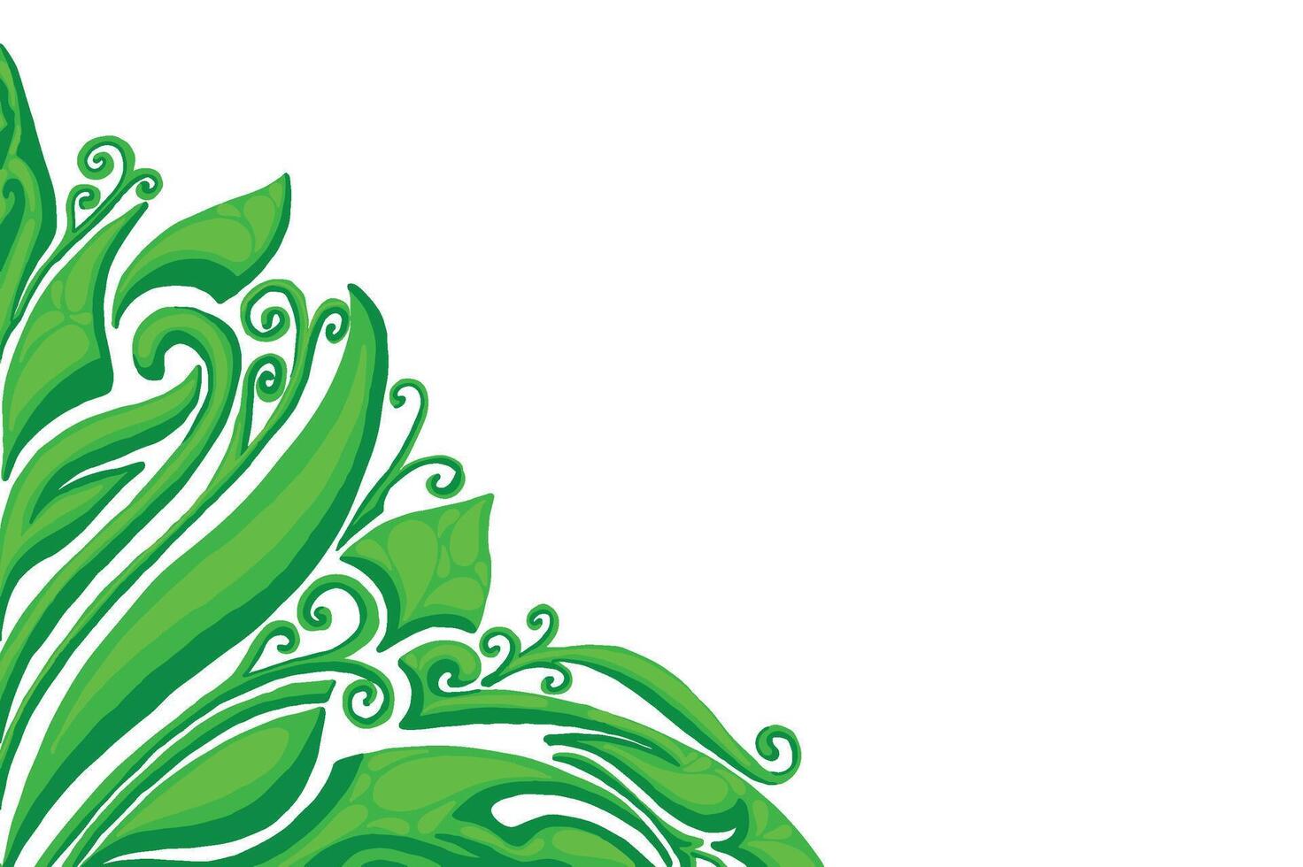 Green Ornament Frame Border Vector Design For Decoration