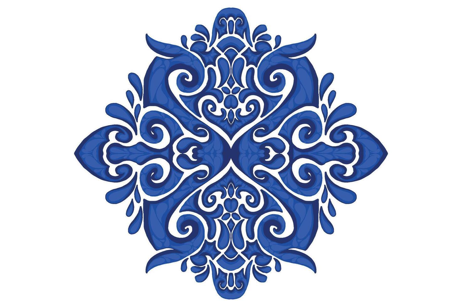 Blue Ornament Frame Border Vector Design For Decorative Element