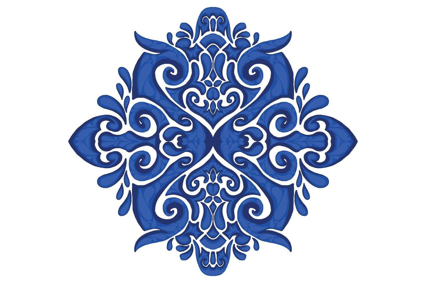 Blue Ornament Frame Border Vector Design For Decorative Element
