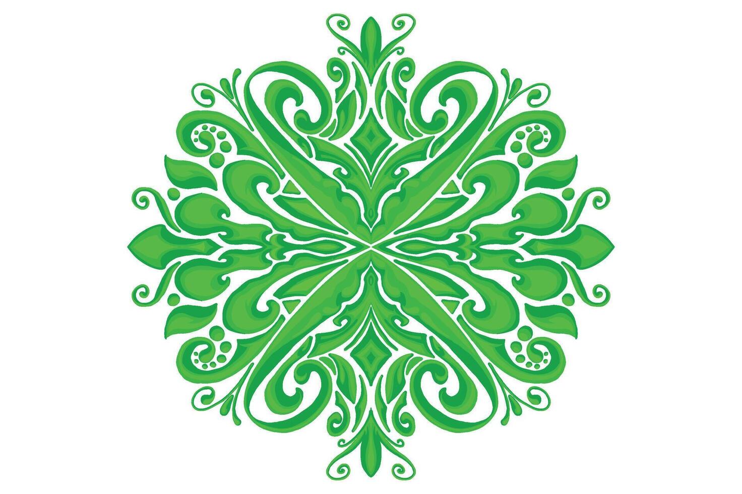 Green Ornament Frame Border Vector Design For Decoration
