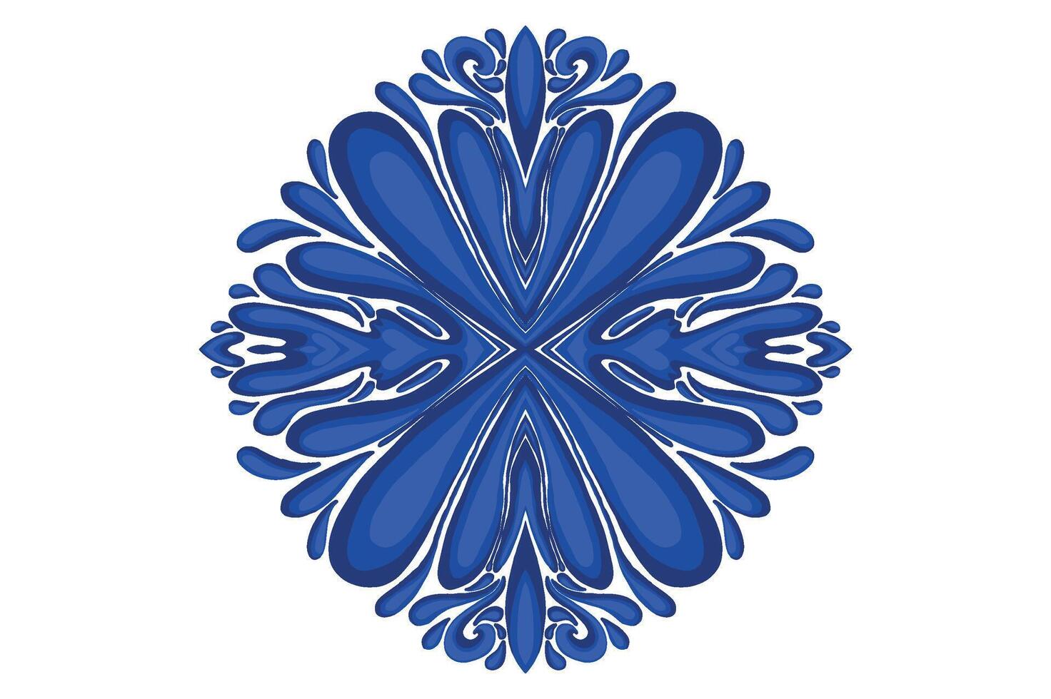 Blue Ornament Frame Border Vector Design For Decorative Element