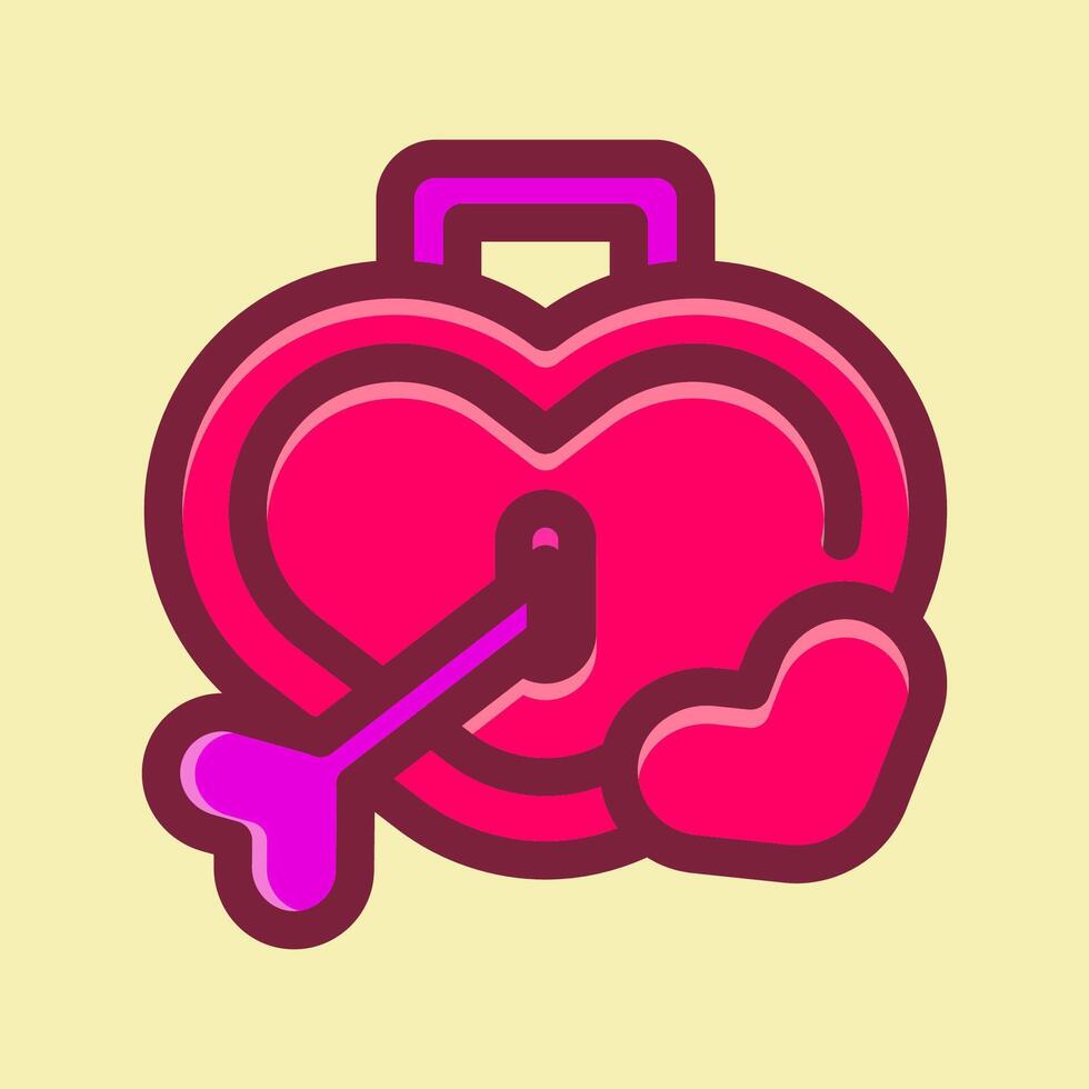 Happy Valentine icon vector