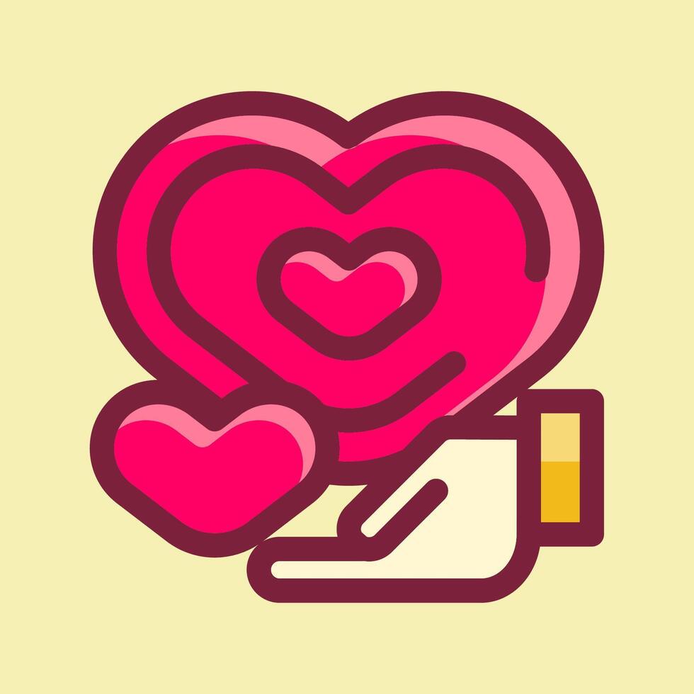 Happy Valentine icon vector