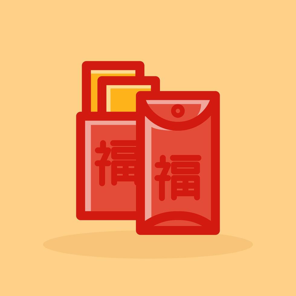 Chinese New Year Sticker Collection vector