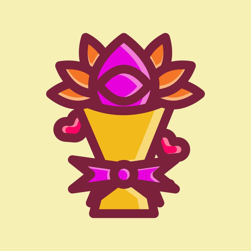 Happy Valentine icon vector