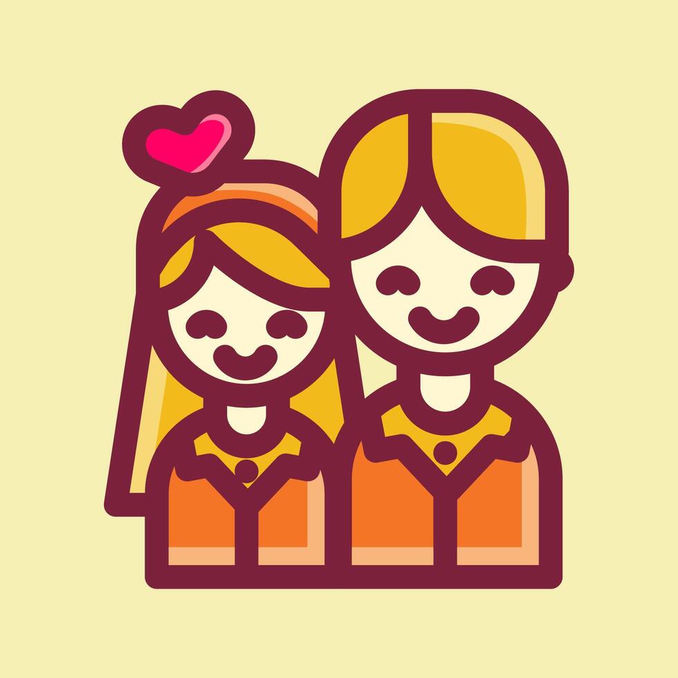 Happy Valentine icon vector