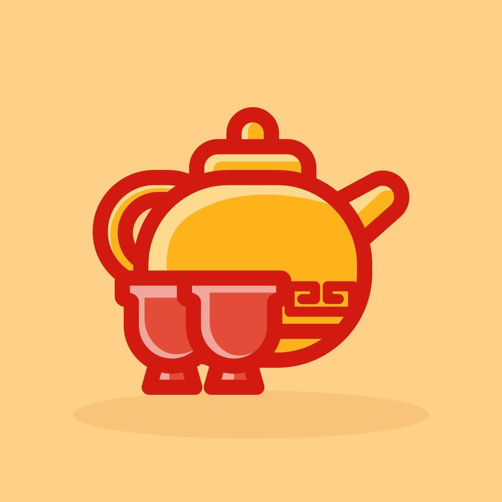 Chinese New Year Sticker Collection vector