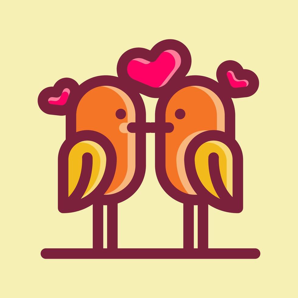 Happy Valentine icon vector