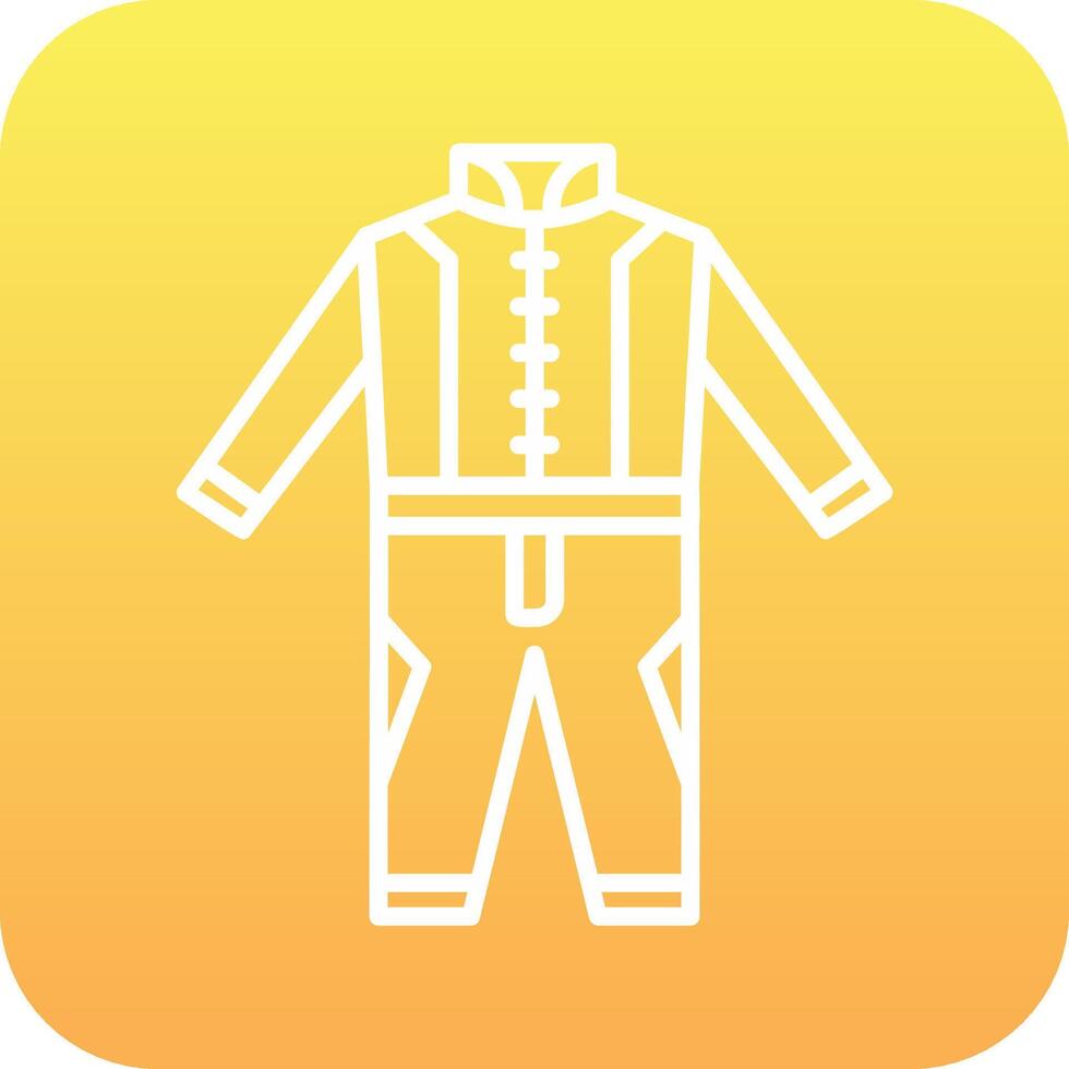 Race Suit Vector Icon