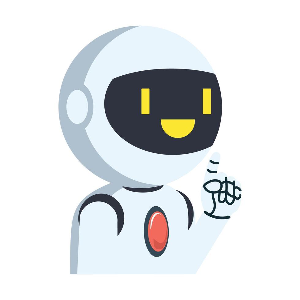 Robot assistant finger point vector