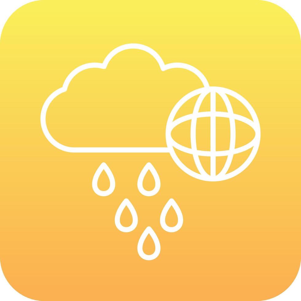 World Rainy day Vector Icon