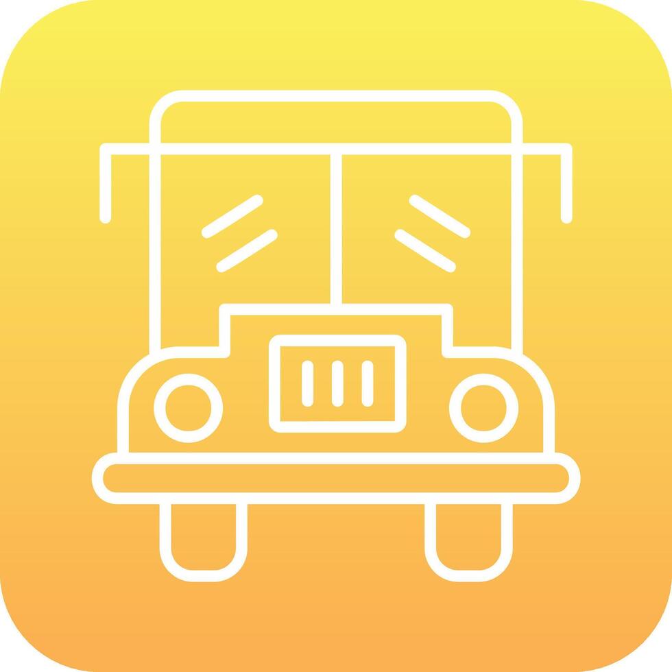 School Bus Vector Icon