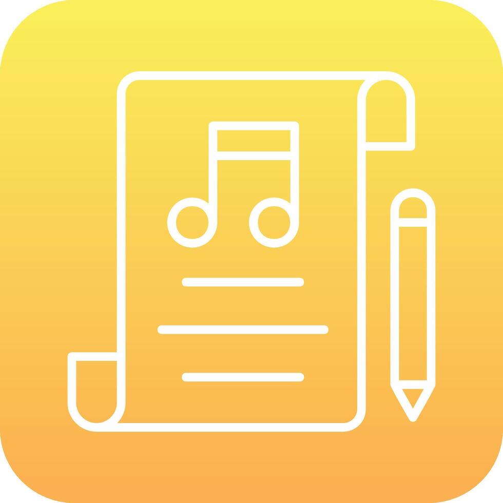 Music Composing Vector Icon