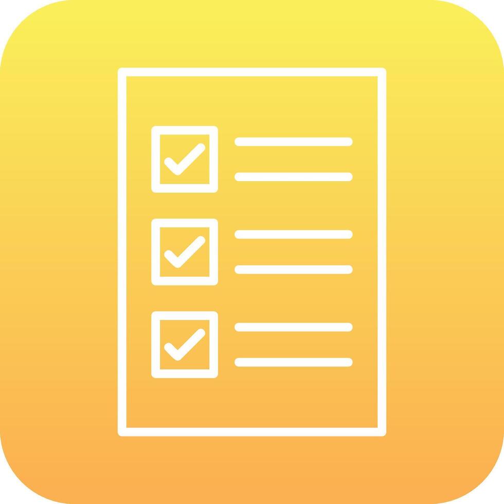 Check List Vector Icon