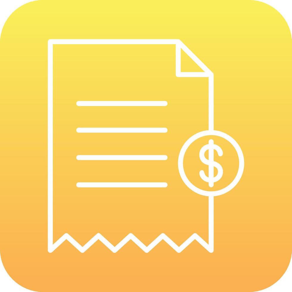 Shopping Receipt Vector Icon