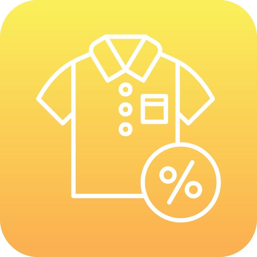Discounted Tshirt Vector Icon