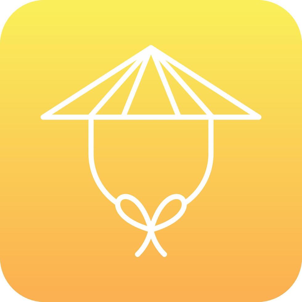 Chinese Hat Vector Icon