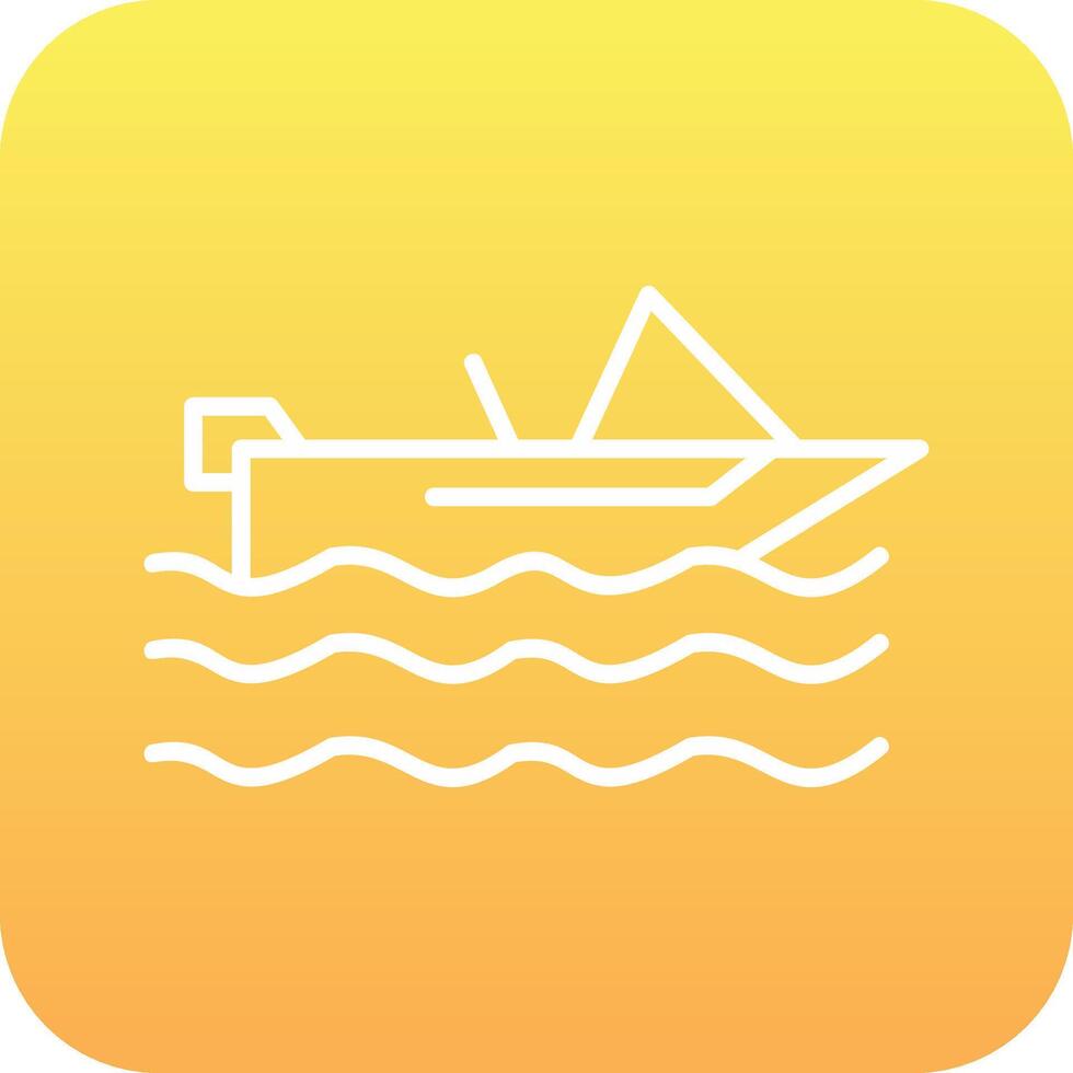 Motorboat Vector Icon