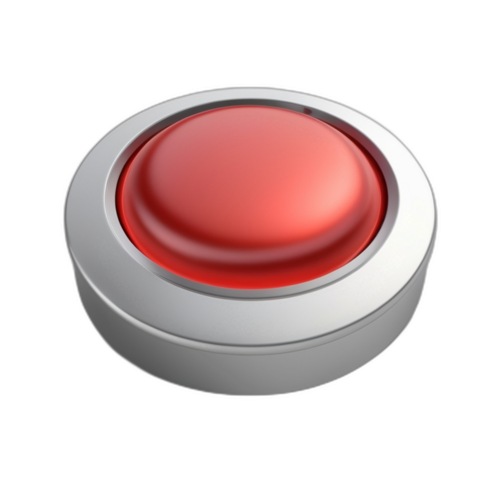3d rendered Button png
