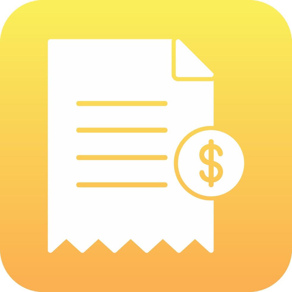 Shopping Receipt Vector Icon