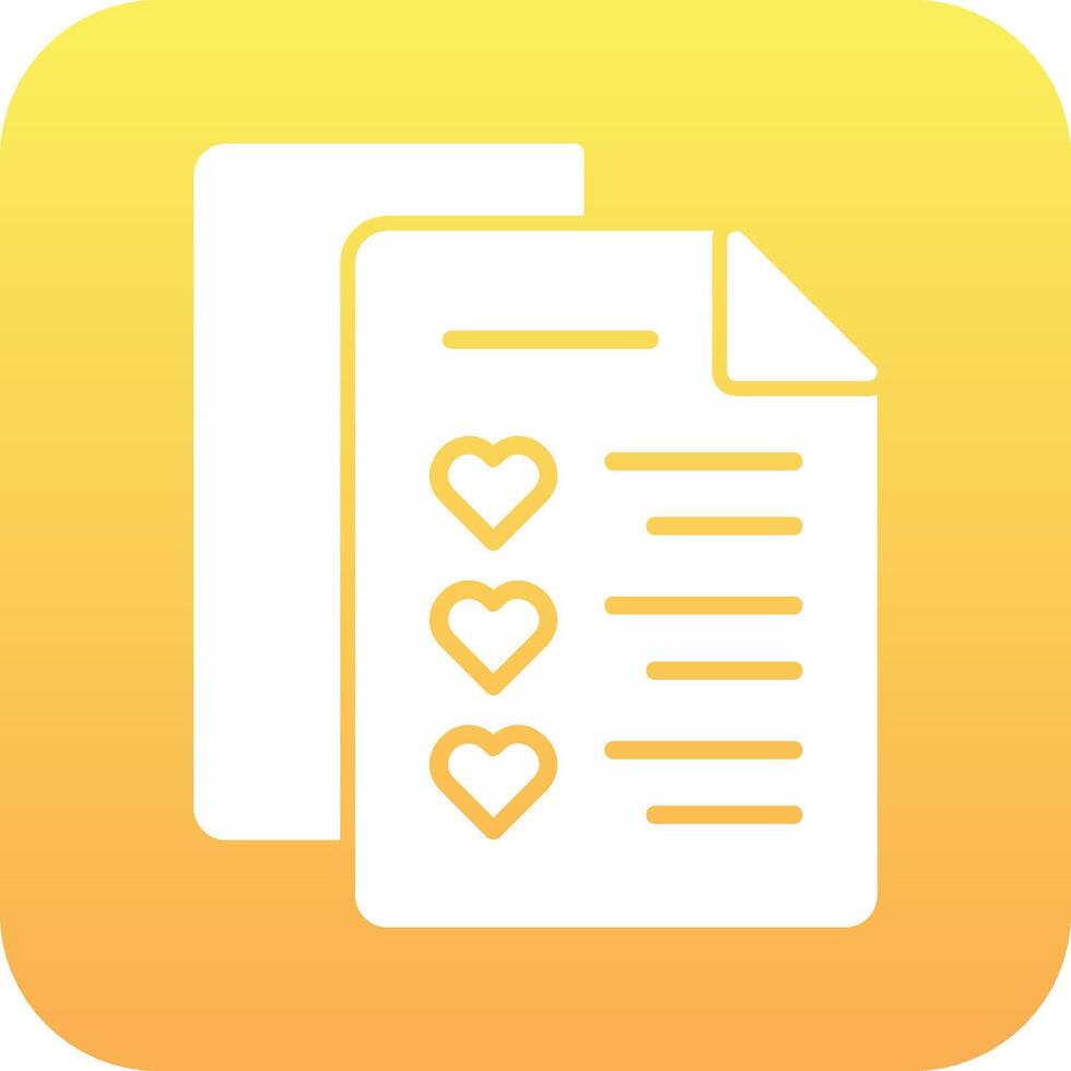 Wishlist Vector Icon