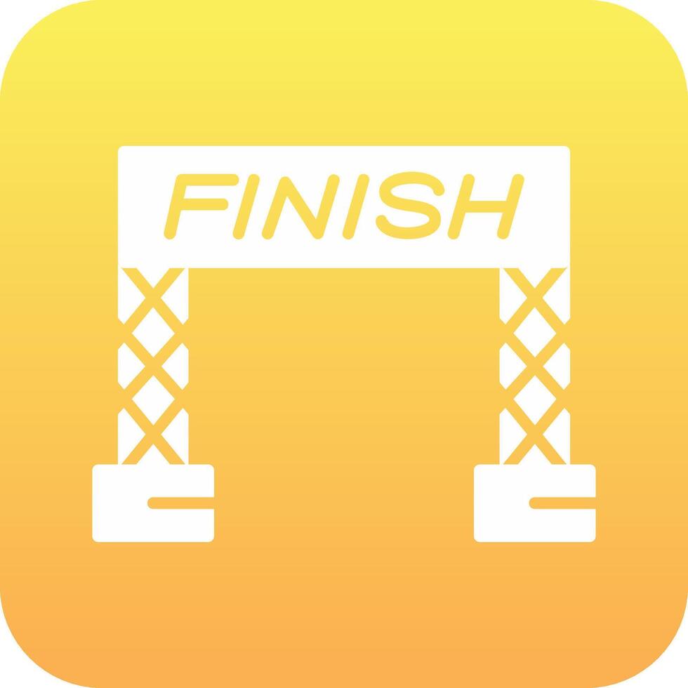 Finish Line Vector Icon