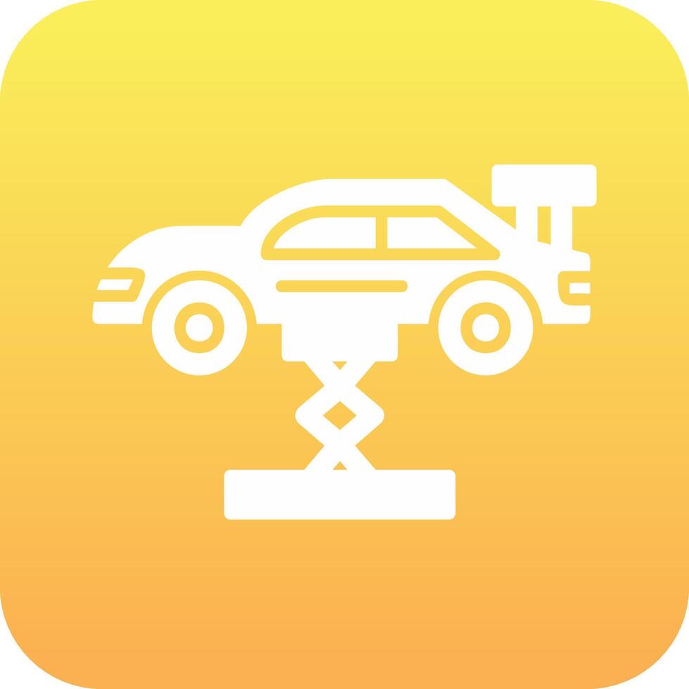 Car Lifting Vector Icon