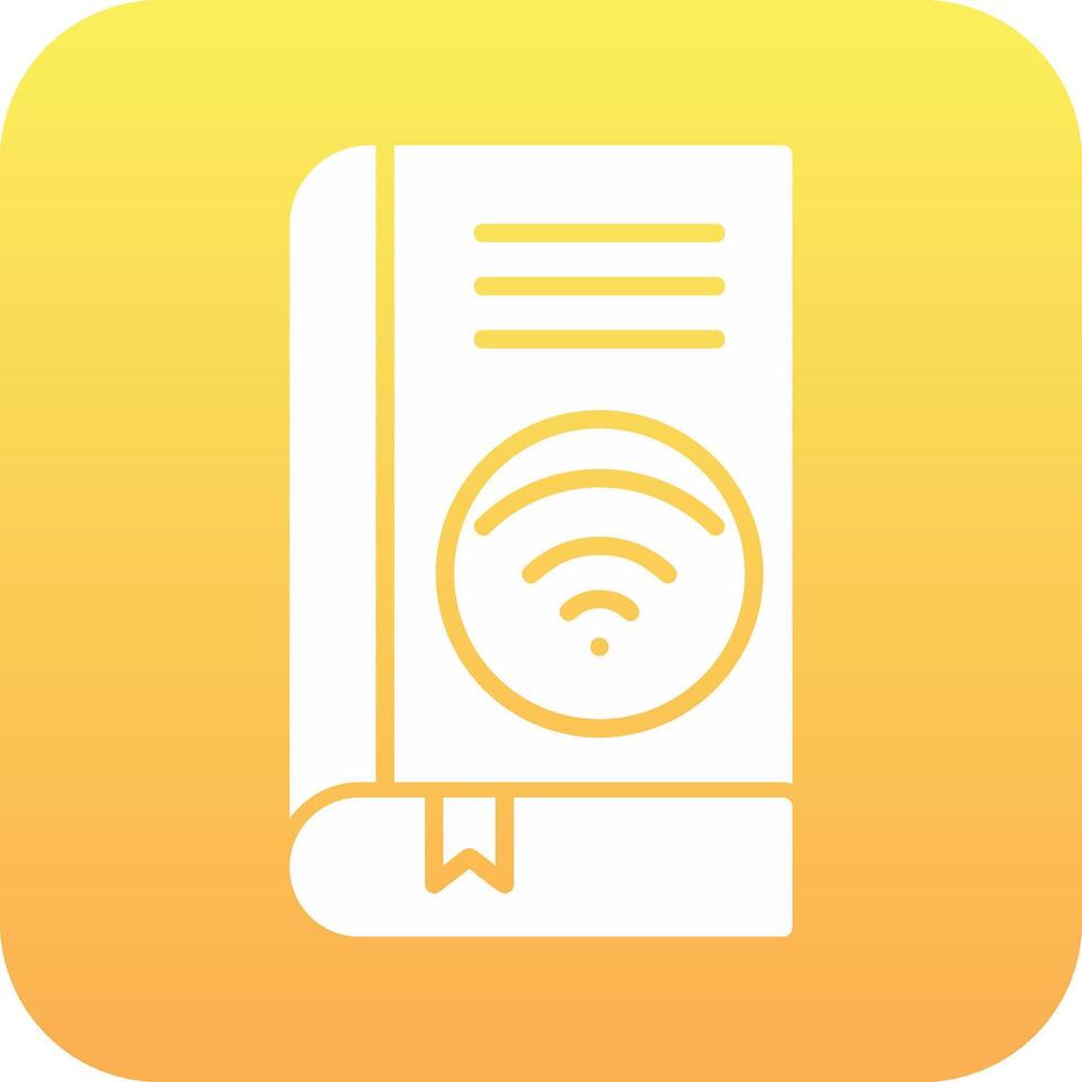 Wifi book Vector Icon