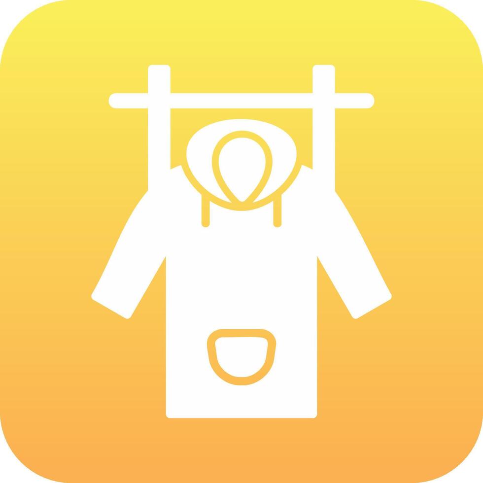 Wet Coat Vector Icon