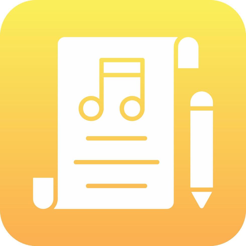 Music Composing Vector Icon