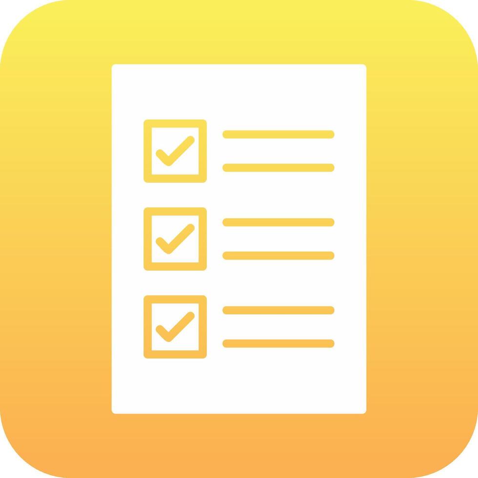 Check List Vector Icon