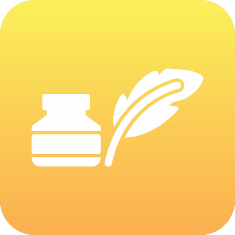 Quill And Ink Vector Icon