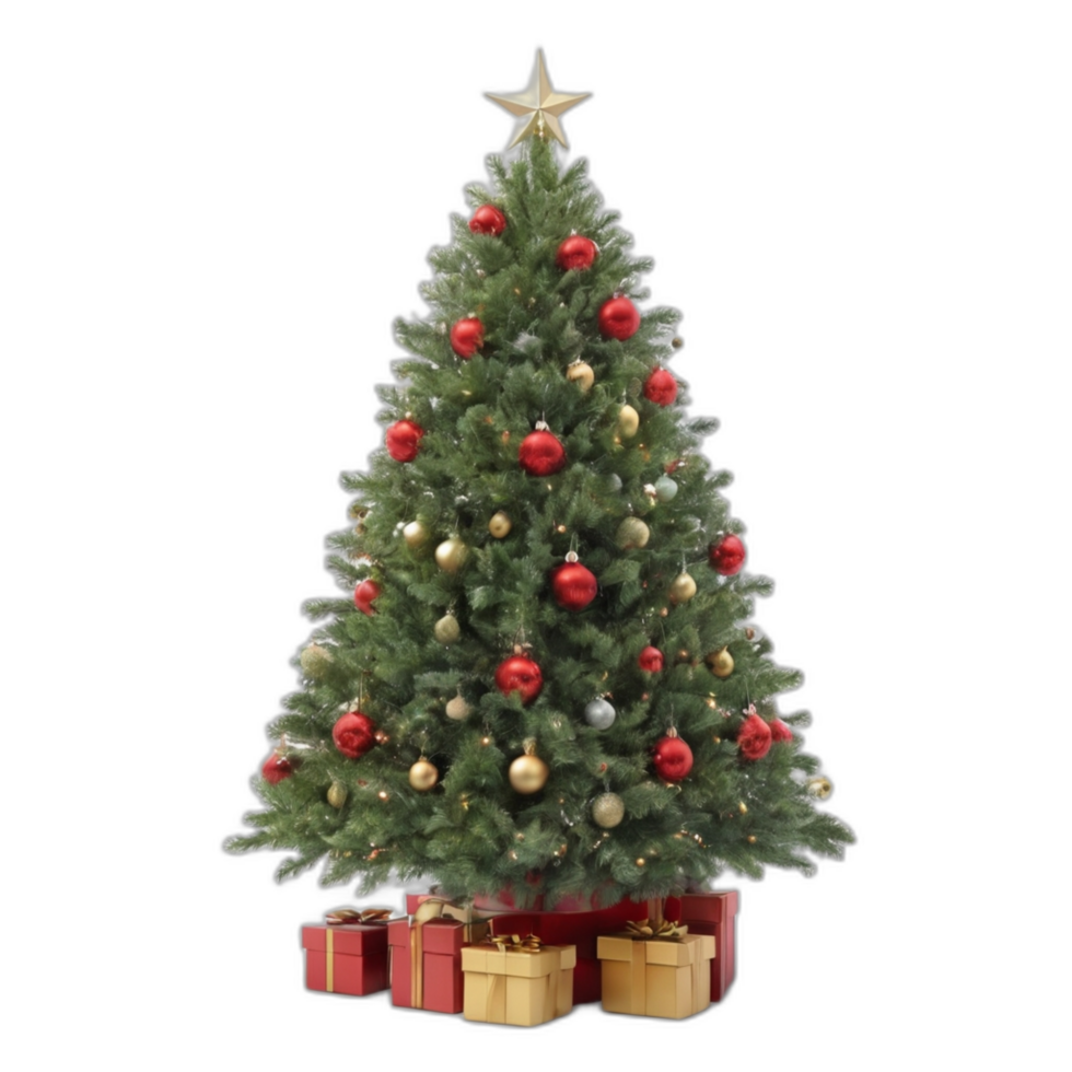 3d rendered christmas tree png