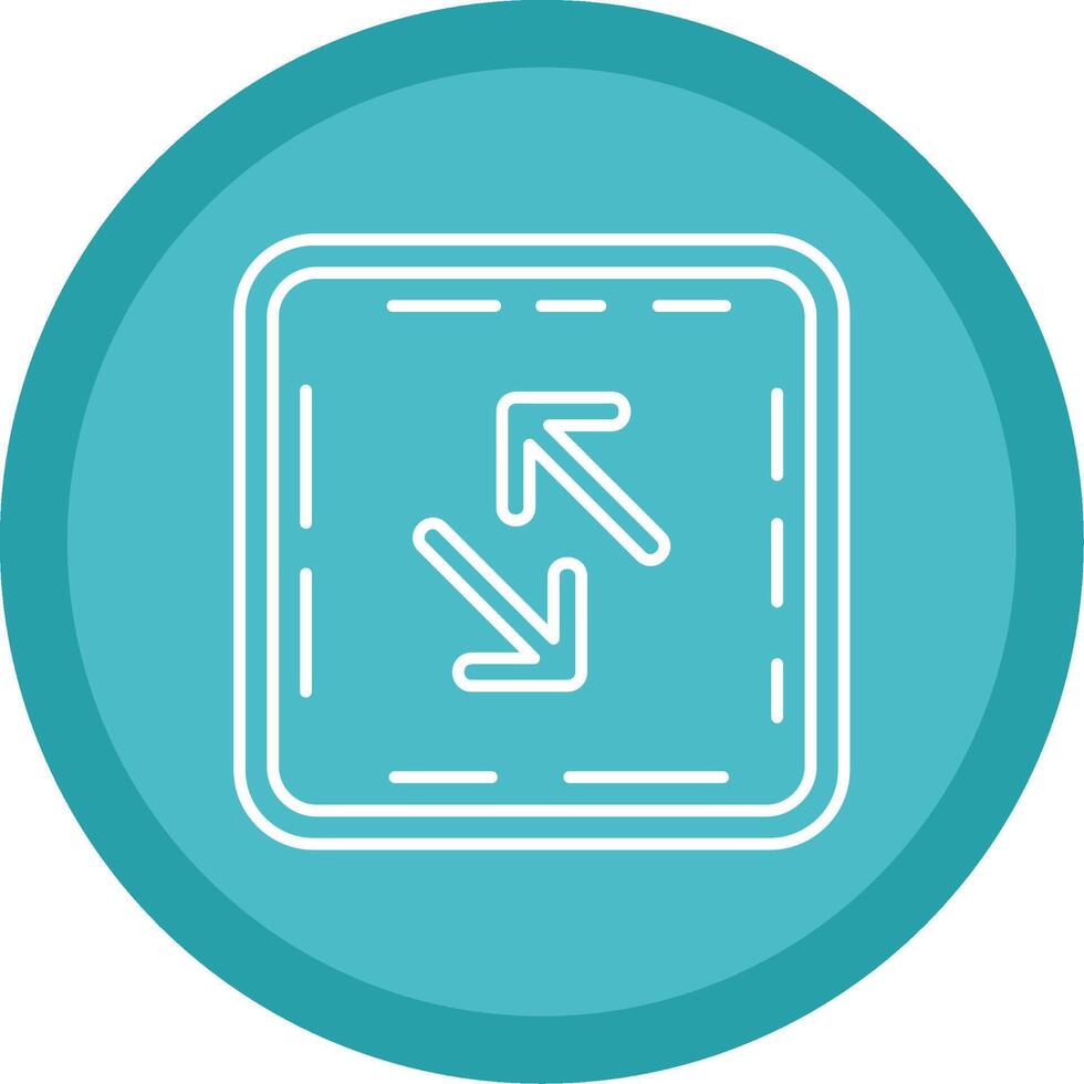 Swap Flat Circle Multicolor Design Icon vector