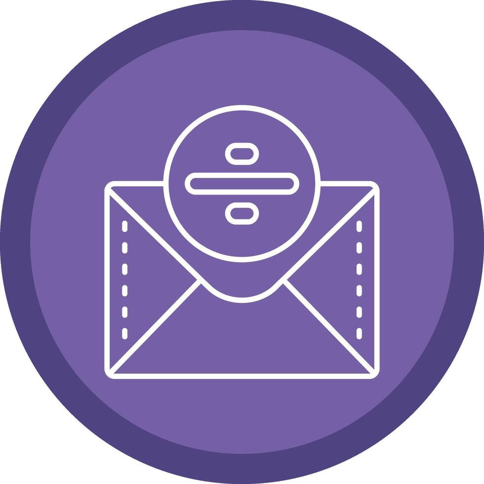 Divide Flat Circle Multicolor Design Icon vector