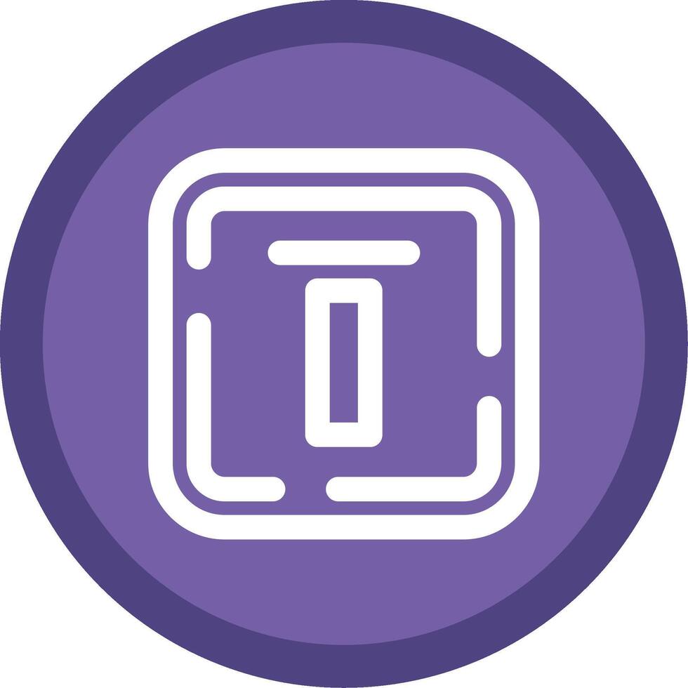 Top alignment Flat Circle Multicolor Design Icon vector
