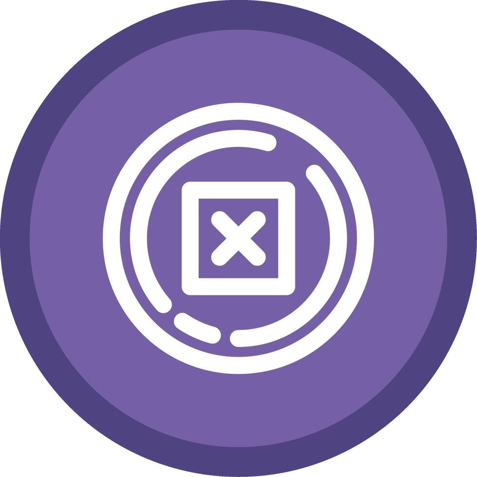 Delete Flat Circle Multicolor Design Icon vector