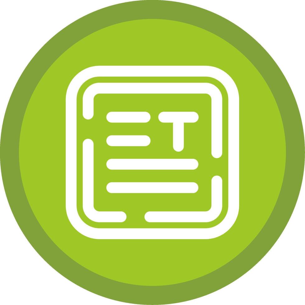 Align text Flat Circle Multicolor Design Icon vector