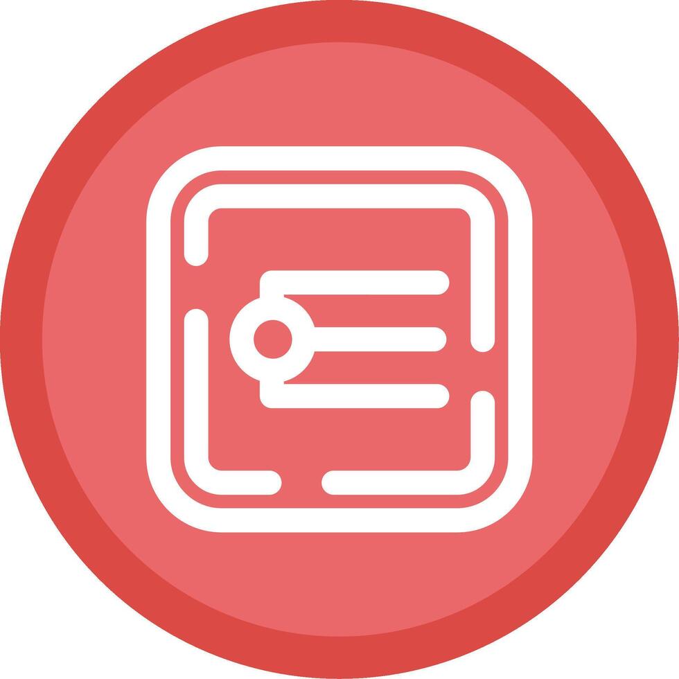 Endpoint Flat Circle Multicolor Design Icon vector