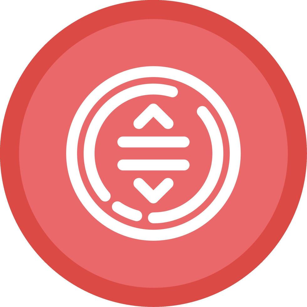 Drag Flat Circle Multicolor Design Icon vector