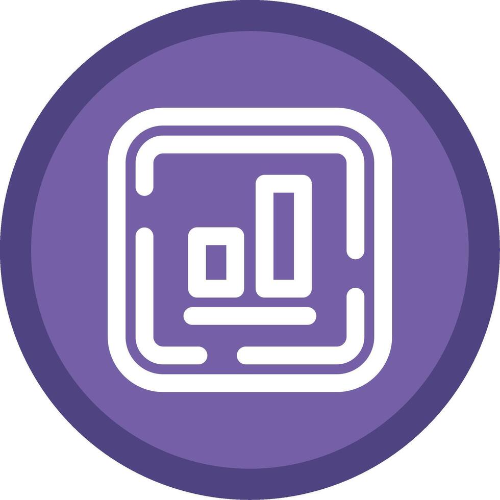 Bottom alignment Flat Circle Multicolor Design Icon vector