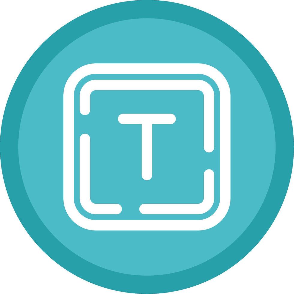 Letter t Flat Circle Multicolor Design Icon vector
