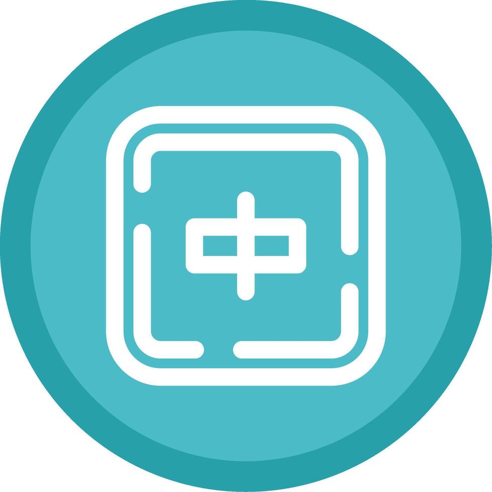Align objects Flat Circle Multicolor Design Icon vector