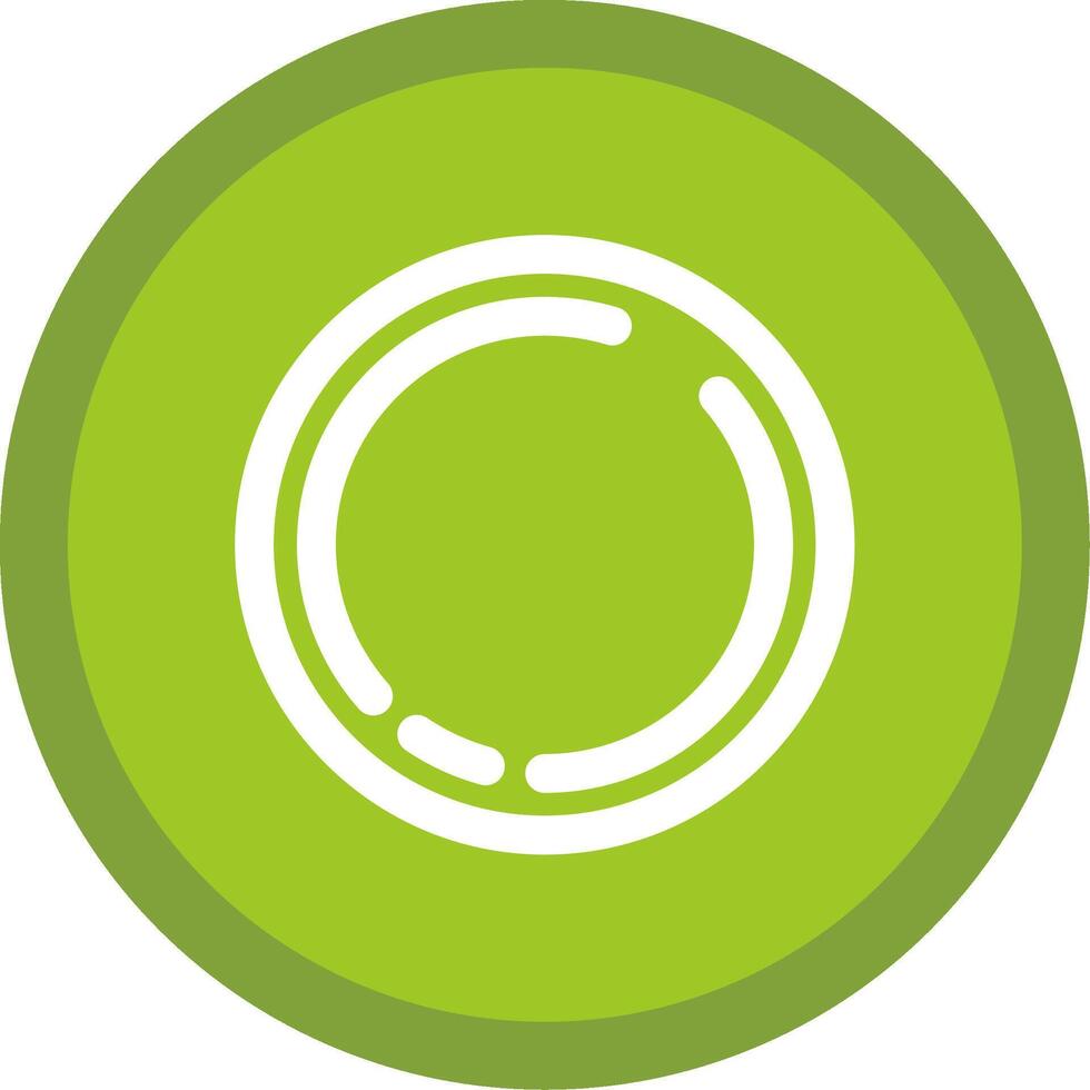 Circle Flat Circle Multicolor Design Icon vector