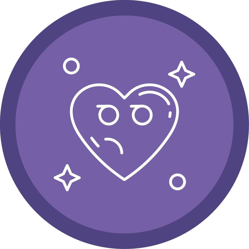 Suspicious Flat Circle Multicolor Design Icon vector